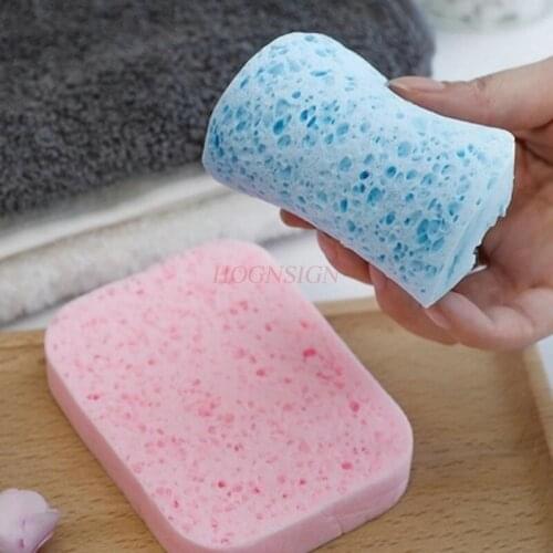 2 Pcs Washing Face Puff Thickening Face Towel Sponge Towel Makeup Puff Cleansing Cleansing Cotton Belt Boxed Sale