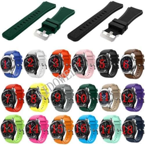 22MM Rubber Wrist Strap for Samsung Gear S3 Frontier Silicone Watch Bands 22 mm Gear S3 Classic Replacement Bracelet Band 100PCS