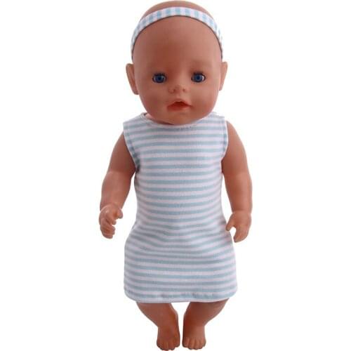 Doll clothes accessories 3pcs vacation suit fit 18inch American Doll&43cm baby doll toy gift