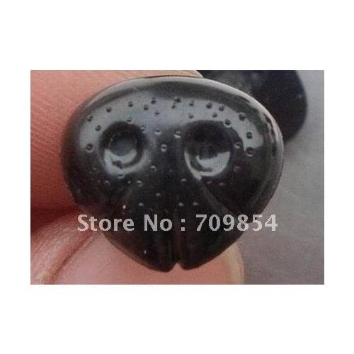 Free shipping!!! 500pcs/lot 13*15mm Animal flower black nose with washer for PLUSH BEAR Toy accessories