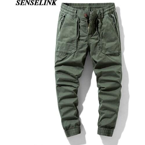Summer New Army Green Outdoor Cargo Pants Men Tactical Pants Casual Loose Multi Pocket Jogger Cargo Pants Men Big Size 29-38