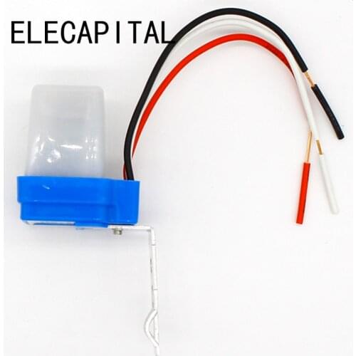 Automatic Auto On Off Photocell street Light Switch DC AC 220V 50-60Hz 10A Photo Control Photoswitch Sensor Switch