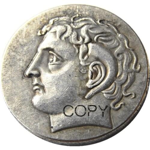 G(34) Rare Ancient Greek Silver Didrachm Coin from Kyrene - 308 BC Copy Coins