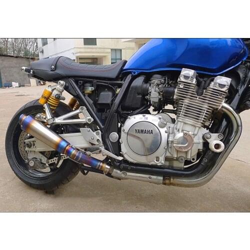 Motorcycle Full System Exhaust Muffler Pipe Link Pipe Titanium Alloy Slip on Escape FOR Yamaha XJR1300 2006