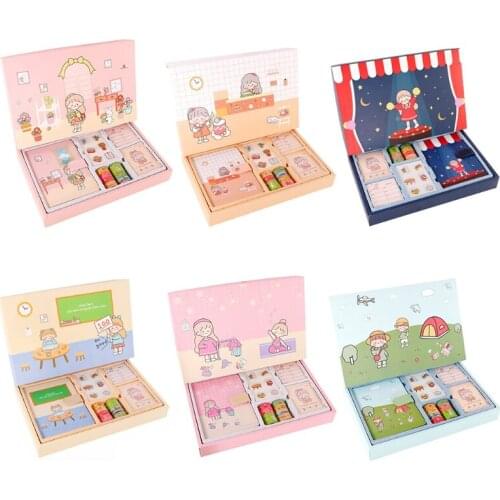 Cartoon Japanese Paper Stickers Washi Tape Scrapbook Memo Label Schedule Planner