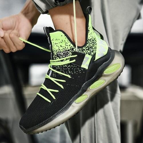 Men High-Top Casual Sneakers Autumn Sock Breathable Sports Shoes Popcorn High Quality Anti-Slippery New Zapatillas Thick-Bottom