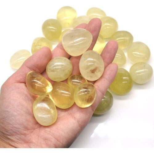 Natural Round Citrine Crystal Tumbled Bulk Healing Mineral Specime Gemstones Gem Raw Aquarium Decoration Gift