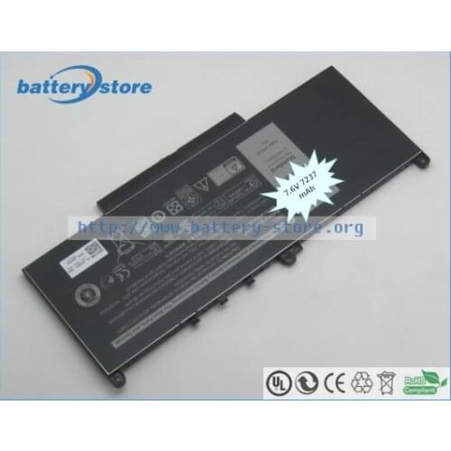 New Genuine laptop batteries for J60J5, 14 E7470,242WD,F1KTM,14 E7470(N019L74701780CN),NJJ2H,14 E7470(N015L74701540CN),7.6V