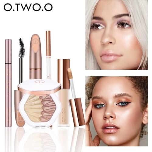 O.TWO.O Makeup Set Cosmetics Kit For Eyes Makeup 5 pc/Set Inclouding Full Coverage Liquid Concealer Cosmetic Bag For Woman Gift