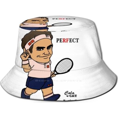 Cute Version Tennis Flat Top Breathable Bucket Hats King Of Tennis Tennis Atp Tennis Pro Tennispro Swiss Swiss Tennis Rf
