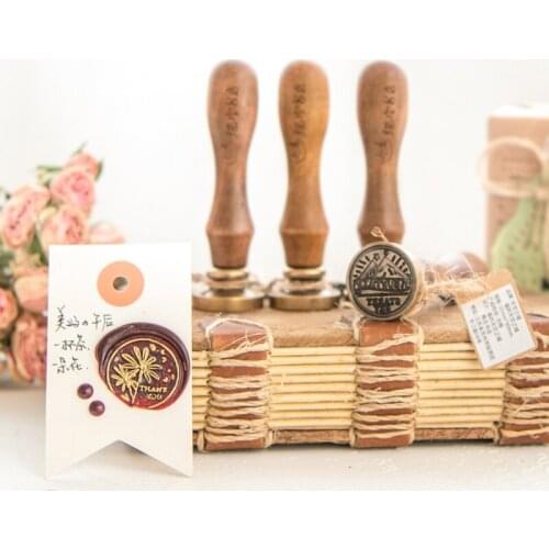 Sky City Seal Beautiful Constellation Seal Double-layer Pattern Pure Copper Sealing Wax Seal Stamp Envelopesealingstamp