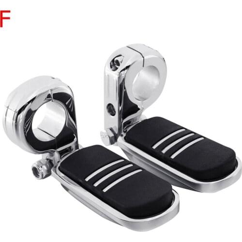 Motorcycle 1.25" 32mm Highway Bar Foot Pegs Footrest With Mount For Harley Sportster Softail Suzuki Yamaha Honda GoldWing GL1500