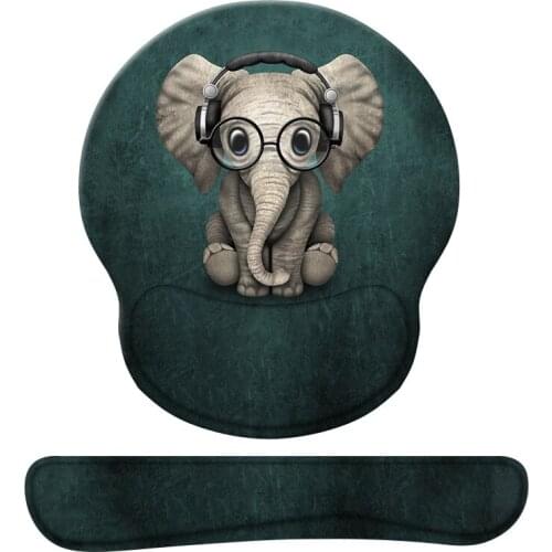 Silicone Wrist Mouse Pad Comfortable Computer Memory Foam Rebound Thickened Rest Game Office Mouse Pad + Wrist Pad Set