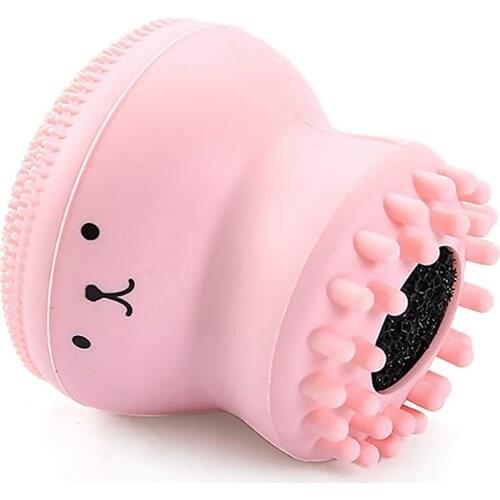 Silicone Small Octopus Face Cleaner Facial Cleaning Brush Deep Cleaning Washing Brush Massager Beauty Instrument Clean Pores