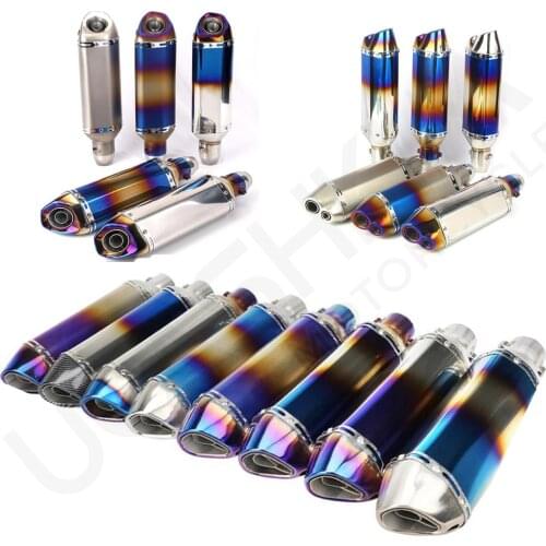 36~51mm Universal Motorcycle Exhaust Muffler Escape Slip On Pipe Fit Motorbike Scooter db killer 51mm ATV Dirt Bike Moped