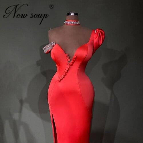 Beading Evening Party Gowns For Weddings Middle East Women Prom Dresses Saudi Arabia Formal Celebrity Gowns Vestidos De Festa