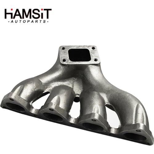 Hamsit Turbo Manifold Exhaust Header T3 Top Mount For 88-00 Honda Civic B16 B18 B-Series 94-01 Acura Integra Cast Iron