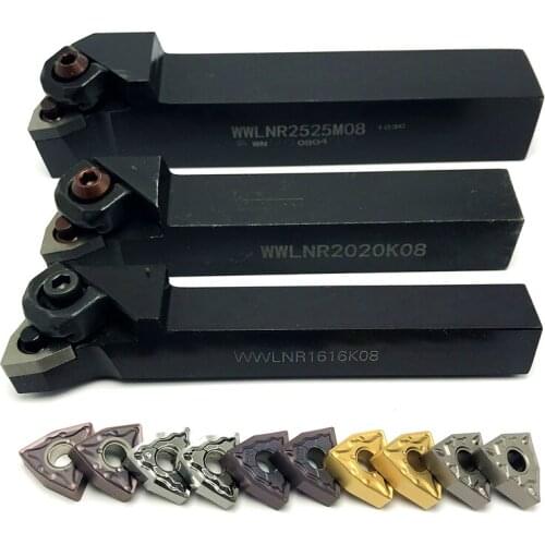 WWLNR1616H08 WWLNR2020K08 WWLNR2525M08 External turning tool holder For Carbide inserts WNMG080404 WNMG080408 turning insert