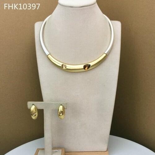 Yuminglai Dubai Costume Jewelry Rhinestone Jewelry Sets Fashion Jewelry for Women FHK10397