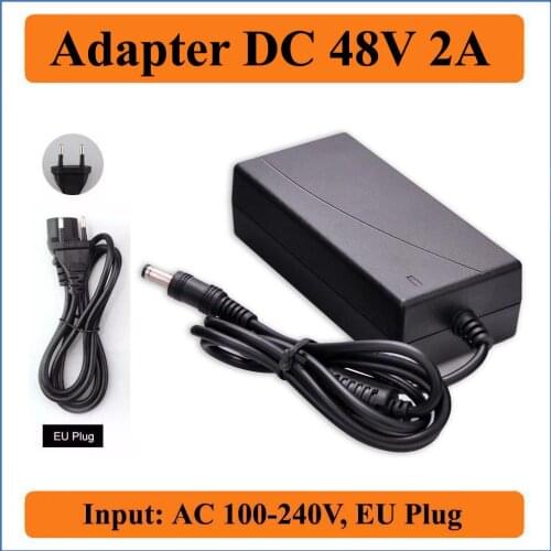 48V 2A EU Plug AC DC Adapter High quality solutions AC100V-240V Converters to DC 48V 2A 96W Power Supply charger for Leds Strip