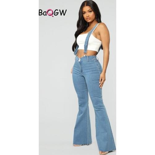 BaQGW Flare Jeans Pants Women Vintage Denim Ladies High Waist Stretch Pocket Trousers Fashion Plus Size Wide Leg Jeans S-3XL