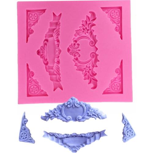 1Pcs Ribbon Texture Silicone Mold,Sugarcraft Cake Decorating Tools,Fondant Chocolate Molds Cake Border Mould T1242