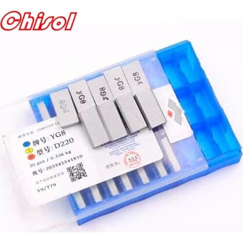 Free shipping carbide welding inserts 30pcs/lots D220 YG6X YW1 YW2 YG8 YG6 YT5 YT14 YT15 welding blade tips cutting tools