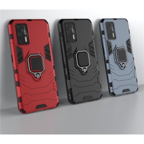 For Cover Realme GT Case For OPPO Realme GT Neo Capas Ring Holder Stand Magnetic Armor PC Phone Back For Cover Realme GT Fundas