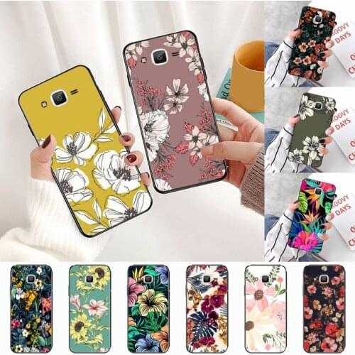 Retro Flowe Phone Case For Samsung Galaxy J2 J4 J5 J6 J7 J8 2016 2017 2018 Prime Pro plus Neo duo