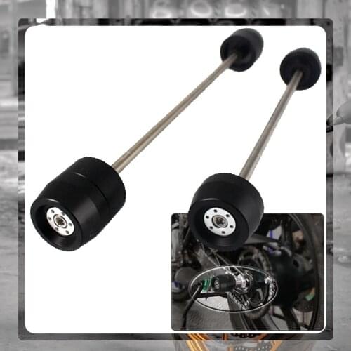 For KAWASAKI NINJA ZX-6R ZX6R ZX 6R 2009-2015 Motorcycle Accessories Front & Rear Axle Fork Crash Sliders Wheel Protector