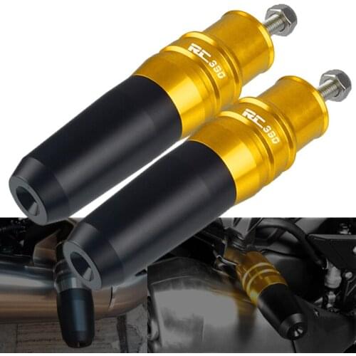 FOR RC390 2013-2020 Motorcycle CNC Aluminum Exhaust Slider Crash Protector Frame Crash Pads RC 390 2019 2018 2017 2016 2015