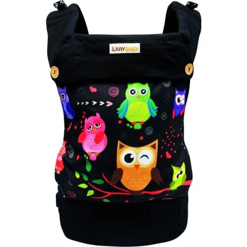 ERGONOMIC KANGAROO COLORFUL OWLS MODEL (3 MONTHS-4 YEARS OLD) ILKAY BABY HANDY