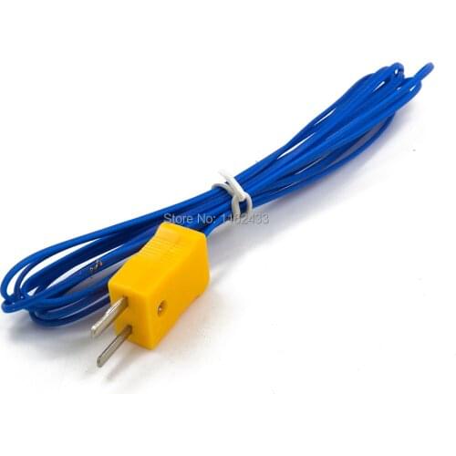 FTARW02 K type 2m PTEE cable wire head plug connection thermocouple temperature sensor
