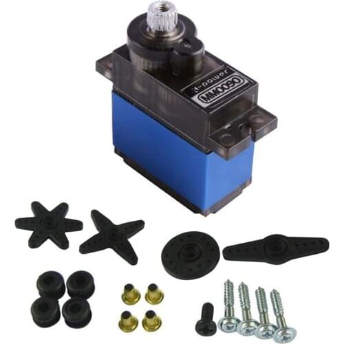 K-power MM0090 3KG analog rc servo with metal gear half aluminum case servo for rc toy parts
