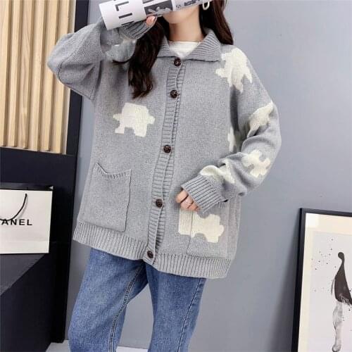 Cardigan Sweater Knitted Womens Coat Sweater Loose Womens Oversized Cardigan Sweaters