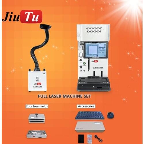 Laser Cut Machine For iPhone 12 12Pro Max Back Glass Removal With Fume Extractor and Molds LCD Front Frame Separator