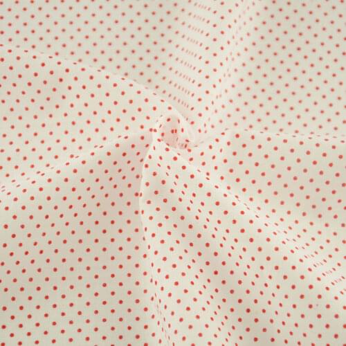2019 New Arrivals Mini Red Dots Designs Tecido Decoration Scrapbooking Sewing Textile Plain Cloth Cotton Fabric Patchwork Dress