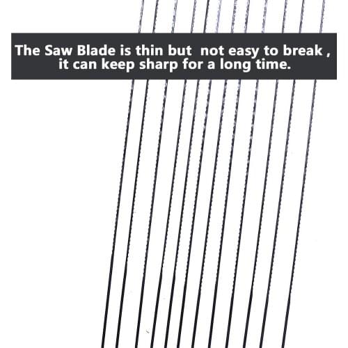 10pcs 130mm Scroll Saw Blades Spiral Teeth Width 1# 2# 10# 12# Wood Saw Blades Steel Wire Metal Cutting Hand Craft Tools