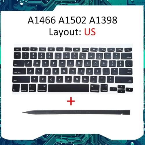 Key Cap Set US Keyboard Replacement Keycaps Keys QWERTY for MacBook Pro Retina A1425 A1502 A1398 A1369 A1466 (AP08) keycaps