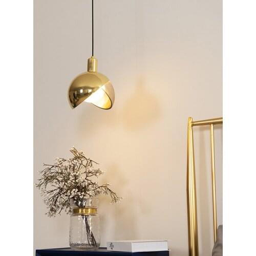 Nordic light luxury post modern minimalist creative bedroom bedside designer restaurant bar net red single head chandelier