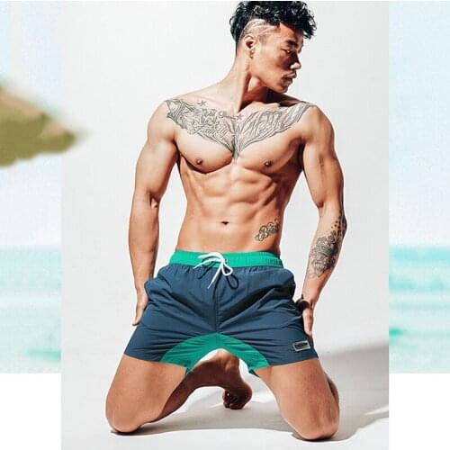 Newest Swimsuit Beach Sport Swim Trunks Fast Drying Swimming Shorts For Men Swimwear Boxer Loose Briefs Zwembroek Heren 4 Colors
