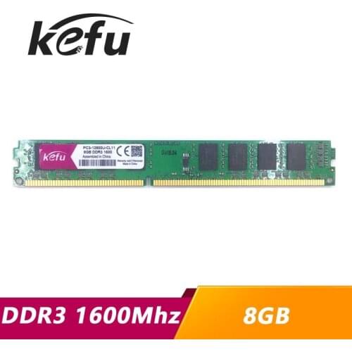 KEFU RAM DDR3 8GB 1600 1600mhz PC3-12800U PC3-12800 Desktop Computer PC RAM Memory Memoria DIMM 8G