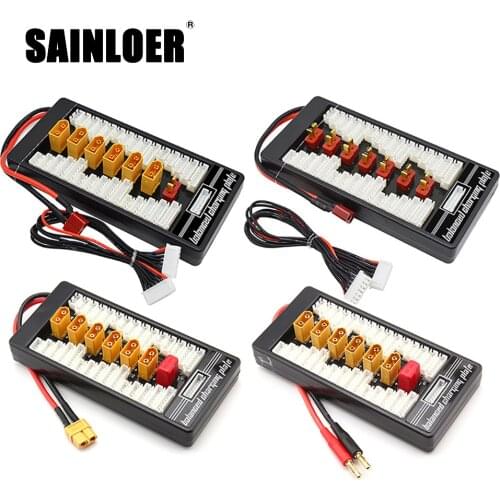 SAINLOER Multi 2S-6S Lipo Parallel Balanced Charging Board XT60 Plug For RC Battery Charger B6AC B6 Parallel Charging Plate