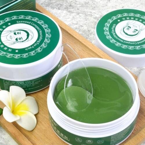 Eye Patches Collagen Hydrogel Ageless Anti Aging 60PCS Seaweed Anti Wrinkles Eyes Mask Light Dark Circles Eye Mask
