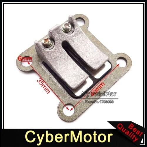 Reed Valve Block Plate For 2 Stroke 47cc 49cc Engine Pocket Bike Mini Moto Kids ATV Quad 4 Wheeler Dirt Bike Minimoto