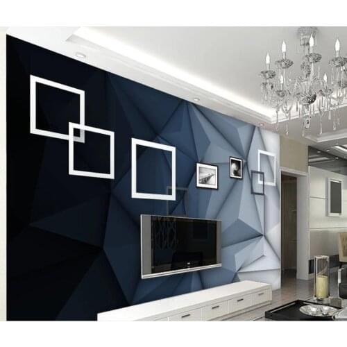 Custom any size photo Minimalist stereo art tv background wall 3d murals wallpaper for living room