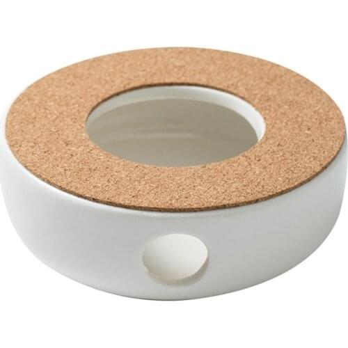 Mini Portable Ceramic Teapot Holder Base Teapot Warmer Insulation Base Coffee Water Warmer Candle Holder Tea Accessories