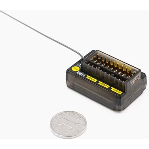 FLYSKY FGr12B 2.4G 12CH AFHDS3 PWM PPM Ibus In B.bus Micro RC Receiver for RC Car Boat PL18 NB4 FRM301 FRM302 Transmitters