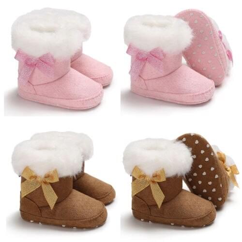 Pudcoco US Stock New Fashion Baby Girl Boy Warm Boots Booties Infant Toddler Newborn Snow Slippers