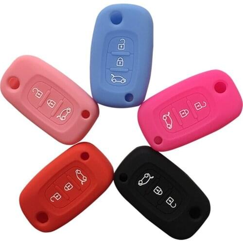 Flip Folding Key Cover Case For Renault Fluence Megan 3 2012 Arkana 2020 Covers For Lada X Ray St Cross Silicone Key Cap
